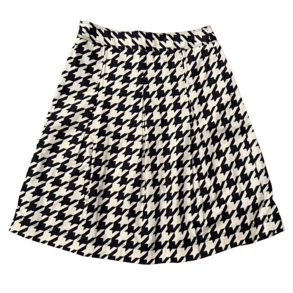 Merona Houndstooth Cotton A-Line Skirt Size 2 - Picture 2 of 6